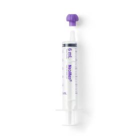 NeoConnect Oral / Enteral Purple Sterile ENFit Syringe, 6 mL, Individually Packaged