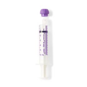 NeoConnect Oral / Enteral Purple Sterile ENFit Syringe, 6 mL