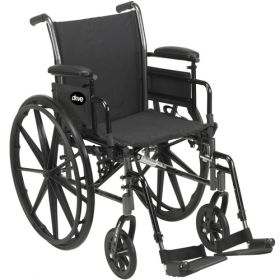 Cruiser 3 Wheelchair, 18" Flip Back Full Arm