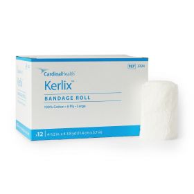 Kerlix Gauze Bandage, 6-Ply, Nonsterile, 4.5" x 4.1 yd. (11.4 cm x 3.7 m), Bulk, Dispensing Carton, KDL3324CS