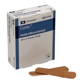 Curity Fabric Bandage, Flexible, 3/4" x 3" (1.9 cm x 7.6 cm), KDL44100