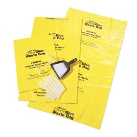 Chemotherapy Waste Bag, Yellow, Tie, 2 gal.