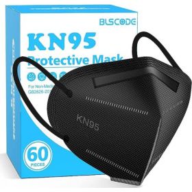 KN95 Mask Particulate Black Respirator Disposable, BX/60