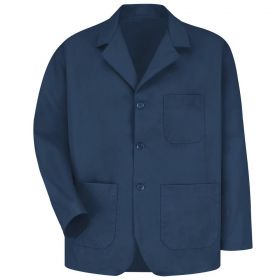 Men's 3-Button Lapel Counter Coat, Navy, Size 4XL
