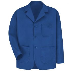 Men's 3-Button Lapel Counter Coat, Royal Blue, Size 4XL
