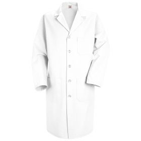 Red Kap Men's 80% Polyester/20% Combed Cotton Lab Coat, White, Size 70