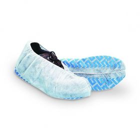 Shoe Cover, Polypropylene Non-Skid, Blue With White Tread
