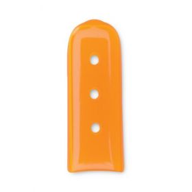 Instrument Tip Cap with Vents, Flat, Orange, 0.375"