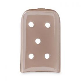 Instrument Tip Cap with Vents, Flat, Brown, 0.625"