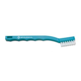 Toothbrush-Style Cleaning Brush, Nylon Bristles, 3 Rows, Single-Ended, 7"