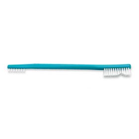 Toothbrush-Style Cleaning Brush, Nylon Bristles, Double-Ended, 7"