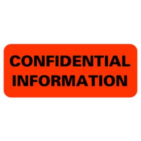 Chart Label  Confidential Information