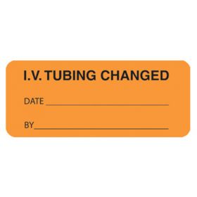 Chart Label  IV Tubing Changed