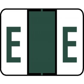 End Tab Alpha Filing Label - E