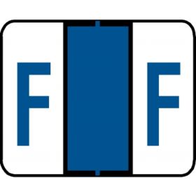 End Tab Alpha Filing Label - F