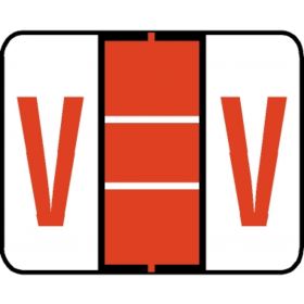 End Tab Alpha Filing Label - V
