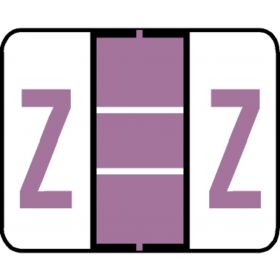 End Tab Alpha Filing Label - Z