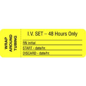 IV Set Label - 48 Hours Only