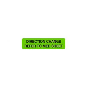 Chart Label - Direction Change Refer To Med Sheet