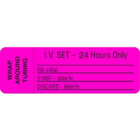 IV Set Label - 24 Hours Only