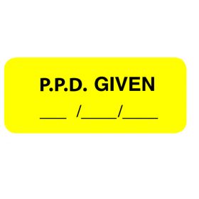 Chart Label - P.P.D. Given