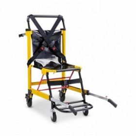 Deluxe Evacuation Stair Chair with 4 Wheels, Heavy-Duty, Yellow