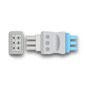 Datex Ohmeda Compatible ECG Leadwire 3 Leads Snap OEM Part Number 545327-HEL