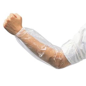 Disposable Clear Polyethylene Sleeve, White
