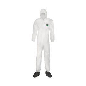 Micromax Nonsterile Coveralls with Hood, Boots and Elastic Wrists, Size L
