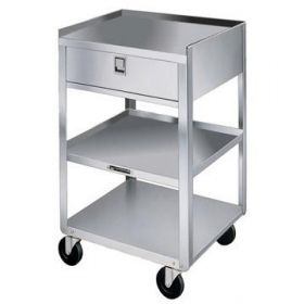Utility Table, 2 Shelves, 1 Drawer, 500 lb., 16.75" x 18.75" x 31"