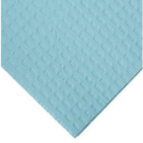 Blue 3-Ply Poly Bib Towel, 13" x 18"