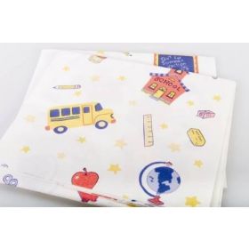 Pediatric Gown, Tissue / Poly / Tissue, 21" x 36", School Time