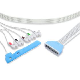 Philips-Compatible Disposable ECG Leadwire, 5-Lead Pinch / Grabber