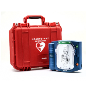 HeartStart OnSite AED with Plastic Waterproof Shell Carry Case
