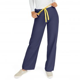AngelStat Unisex Reversible Scrub Pants with Drawstring Waist, Navy, Size 3XL, Medline Color Code