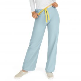 AngelStat Unisex Reversible Scrub Pants with Drawstring Waist, Misty, Size L, Medline Color Code