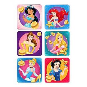 Disney Princess Stickers, 2.5", 75/Roll