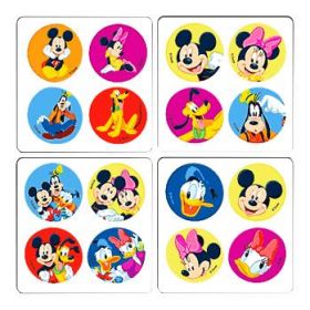 Disney Mickey and Friends MiniBadge Stickers, 300/Roll