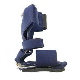 Spring-Loaded Goniometer Ankle-Foot Orthosis Boot, Terry Cloth, Dark Blue, Adult