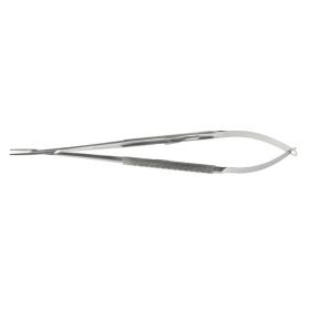 Jacobson Needle Holder, Micro, Straight, Tungsten Carbide and Catch Lock, Round