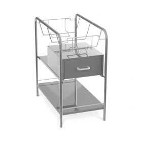 Stainless Steel Bassinet with Drawer
