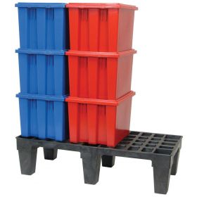 Polymer Dunnage Rack, Ventilated, 24" x 48" x 12"