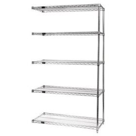 30" x 72" x 54 Stainless Steel Add-On Kit with 5 Shelves