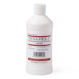 Dyna-Hex 2% CHG Scrub, 16-oz. Bottle, 12/Case