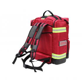 Premium EMS Backpack, Red, 13" x 16" x 25", 8 lbs.