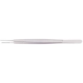 Gerald Tissue Forceps with Flat Handle and Cross-Serrated Tips, Straight, 12" (30.5 cm(