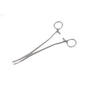 9"(22.3 cm) Curved Heaney Uterine Forceps with Double Tooth