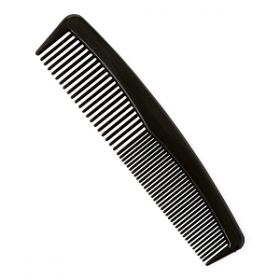 Plastic Classic Comb, Black, 5"