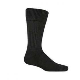 Dr. Scholl's Diabetic and Circulatory Crew Socks with Mild Compression, Black, Size S