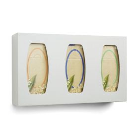 Plastic Glove Box Holder with Dividers, Triple